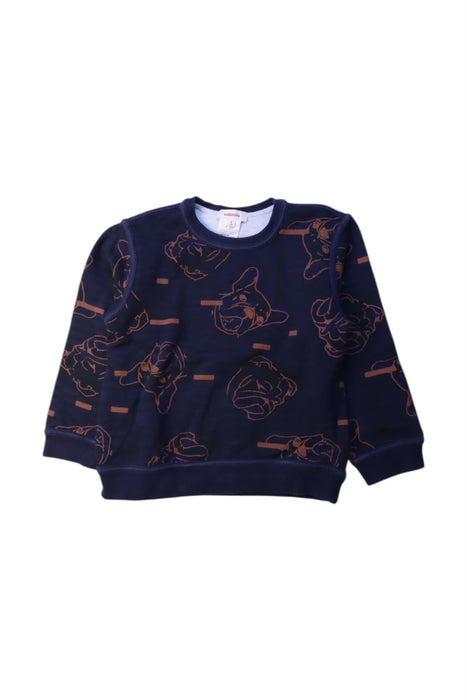 A Navy Crewneck Sweatshirts from Catimini in size 5T for boy. (Front View)