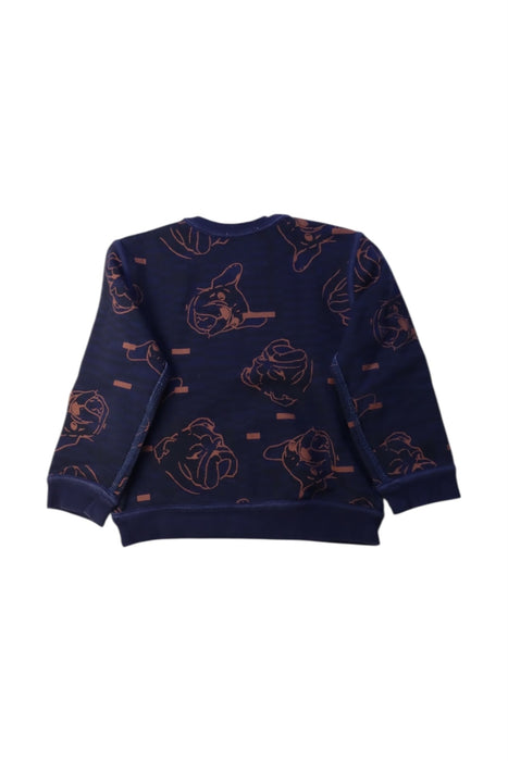 A Navy Crewneck Sweatshirts from Catimini in size 5T for boy. (Back View)