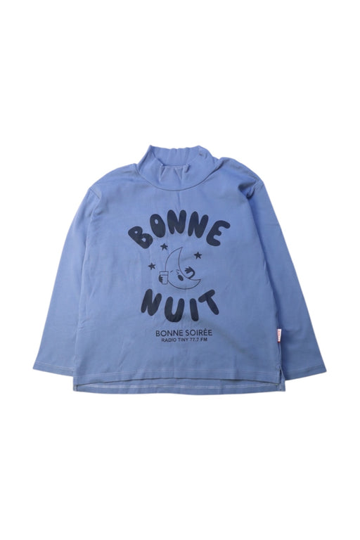 A Blue Long Sleeve T Shirts from Tinycottons in size 4T for neutral. (Front View)