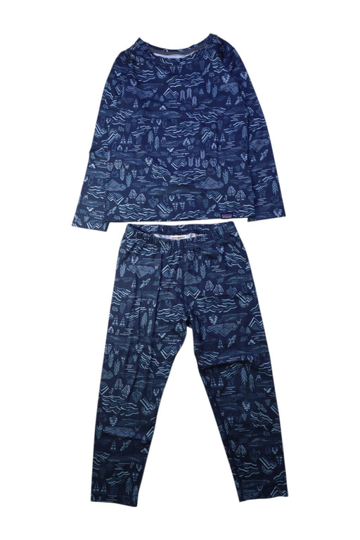 A Blue Pyjama Sets from Patagonia in size 5T for neutral. (Front View)
