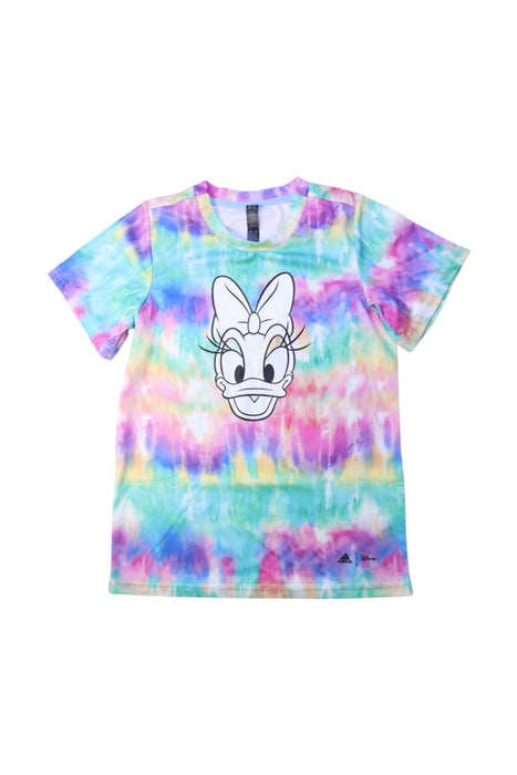 A Multicolour Short Sleeve T Shirts from Adidas in size 6T for girl. (Front View)