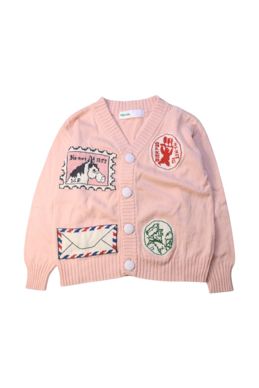 A Pink Cardigans from Ne-Net in size 3T for girl. (Front View)