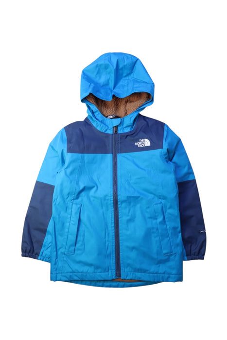A Blue Rain Jackets from The North Face in size 5T for boy. (Front View)