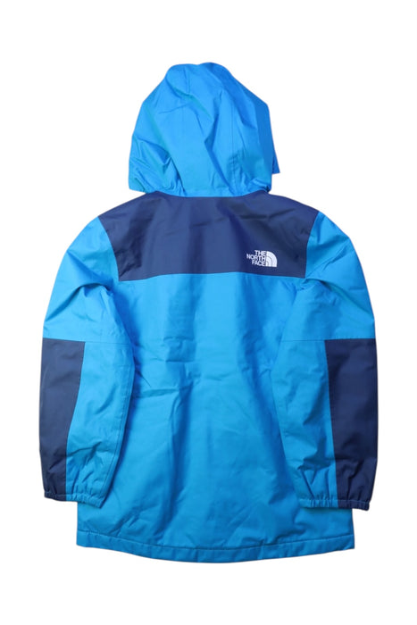 A Blue Rain Jackets from The North Face in size 5T for boy. (Back View)