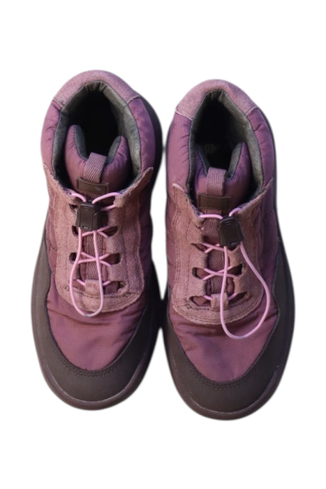 A Purple Winter Boots from Camper in size 6T for girl. (Back View)