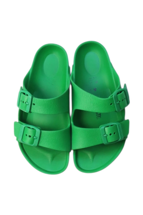 A Green Sandals from Birkenstock in size 5T for neutral. (Back View)