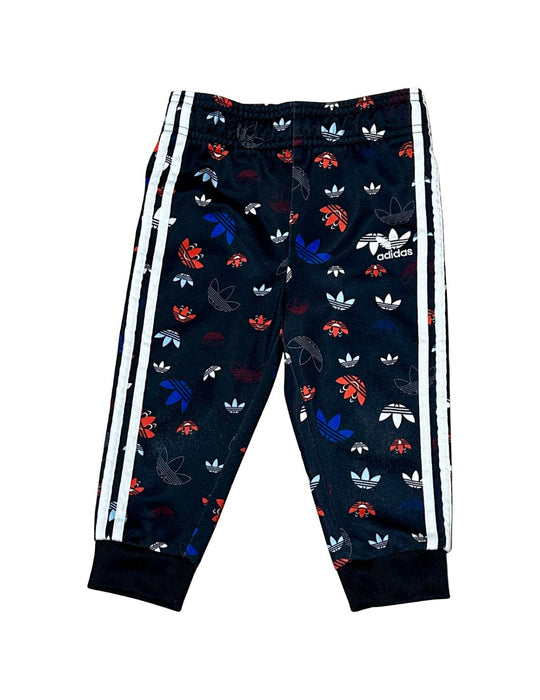 A Black Sweatpants from Adidas in size 12-18M for boy. (Front View)