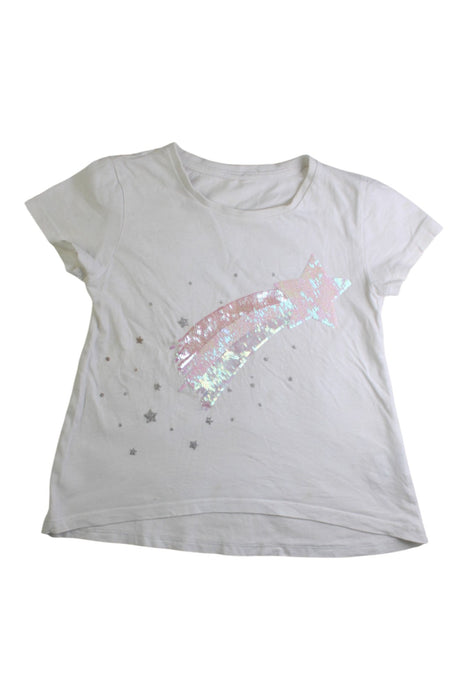 A White Short Sleeve T Shirts from Seed in size 3T for girl. (Front View)