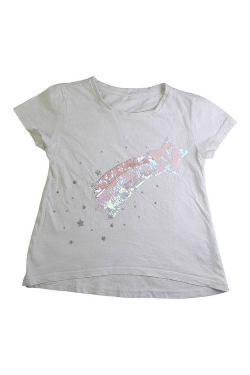 A White Short Sleeve T Shirts from Seed in size 3T for girl. (Front View)