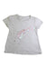 A White Short Sleeve T Shirts from Seed in size 3T for girl. (Front View)