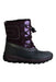 A Burgundy Winter Boots from Geox in size 6T for girl. (Front View)