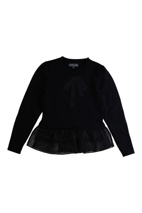 A Black Long Sleeve Tops from Nicholas & Bears in size 6T for girl. (Front View)