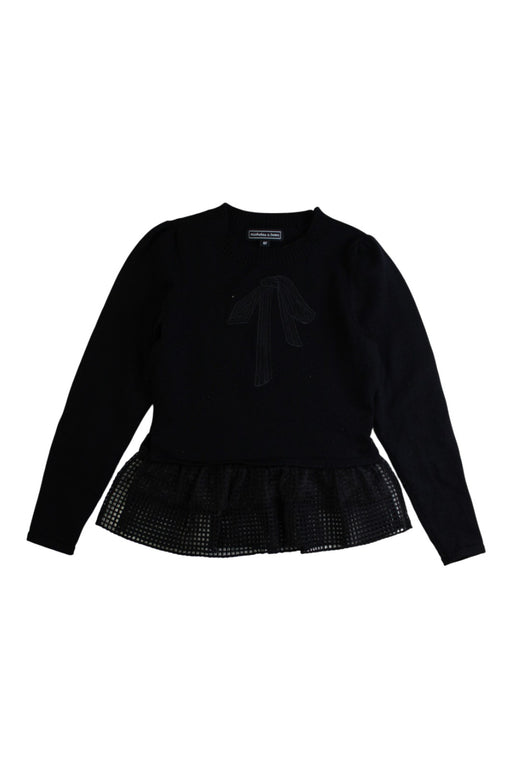 A Black Long Sleeve Tops from Nicholas & Bears in size 6T for girl. (Front View)