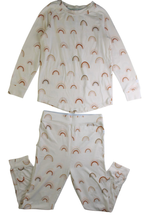 A Beige Pyjama Sets from Lou Lou Lollipop in size 6T for girl. (Front View)