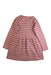 A Pink Long Sleeve Dresses from Petit Bateau in size 6T for girl. (Back View)