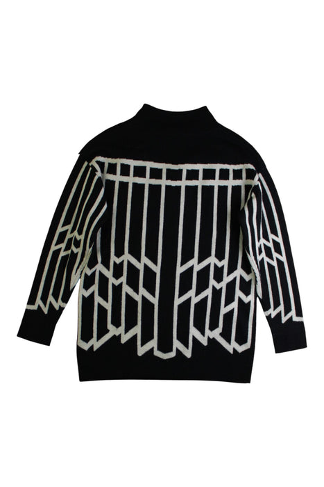 A Black Knit Sweaters from Opera Girl in size 6T for girl. (Back View)