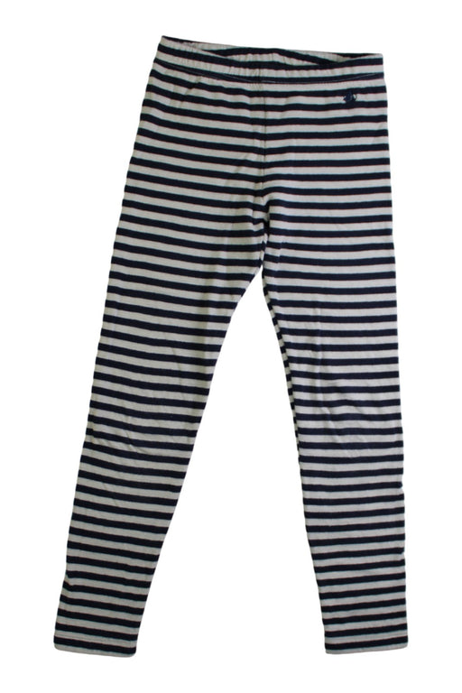 A Navy Leggings from Petit Bateau in size 6T for girl. (Front View)
