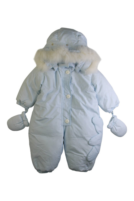 A Blue Snowsuits from Cyrus Company in size 3-6M for boy. (Front View)