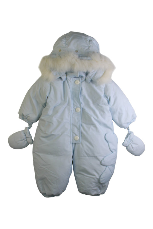 A Blue Snowsuits from Cyrus Company in size 3-6M for boy. (Front View)