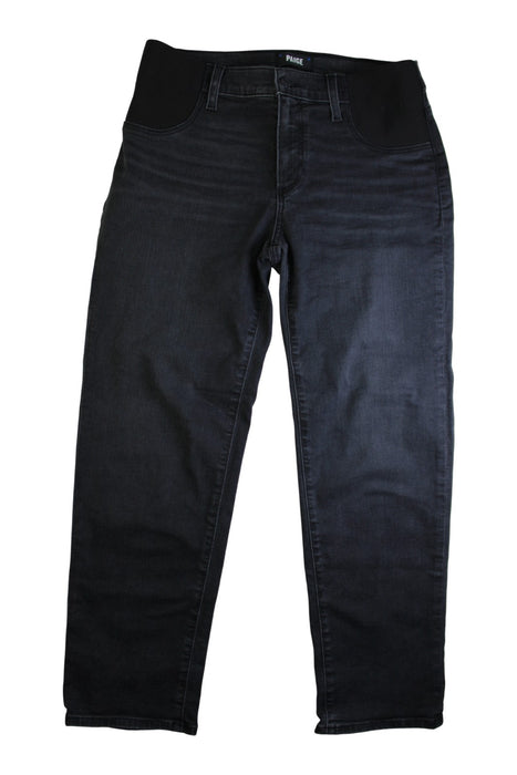 A Black Jeans from PAIGE in size Maternity-XS for maternity. (Front View)