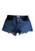A Blue Shorts from PAIGE in size Maternity-XS for maternity. (Front View)