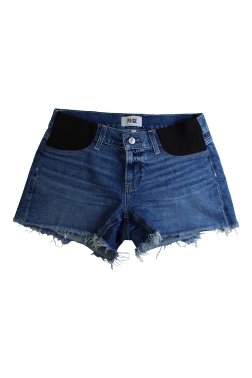 A Blue Shorts from PAIGE in size Maternity-XS for maternity. (Front View)