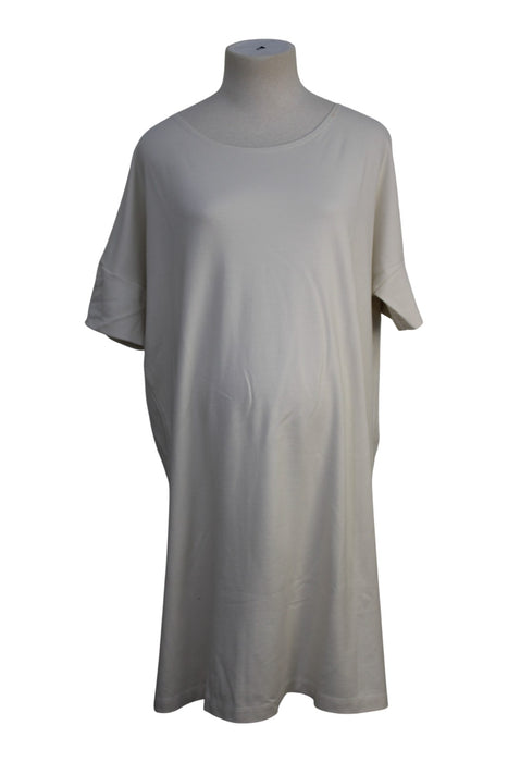 A Beige Short Sleeve Dresses from Hatch in size Maternity-XS for maternity. (Front View)