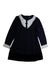 A Navy Long Sleeve Dresses from Nicholas & Bears in size 6T for girl. (Front View)