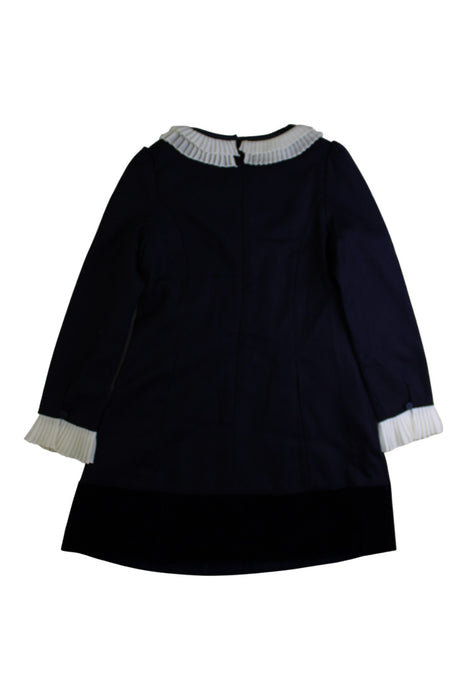A Navy Long Sleeve Dresses from Nicholas & Bears in size 6T for girl. (Back View)