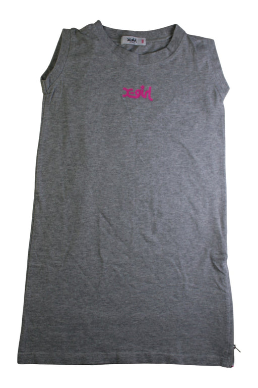 A Grey Sleeveless Dresses from X-girl in size 2T for girl. (Front View)
