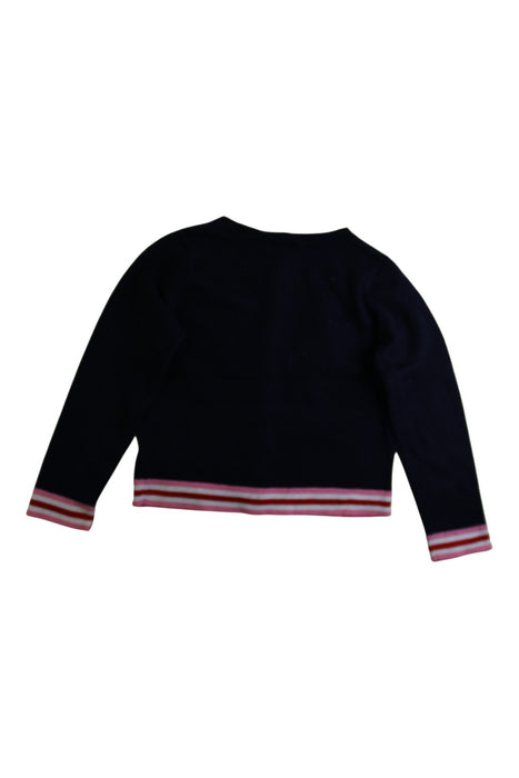 A Navy Cardigans from Jacadi in size 4T for girl. (Back View)