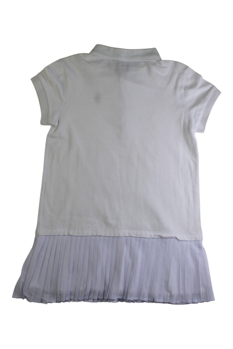 A White Short Sleeve Dresses from Polo Ralph Lauren in size 6T for girl. (Back View)
