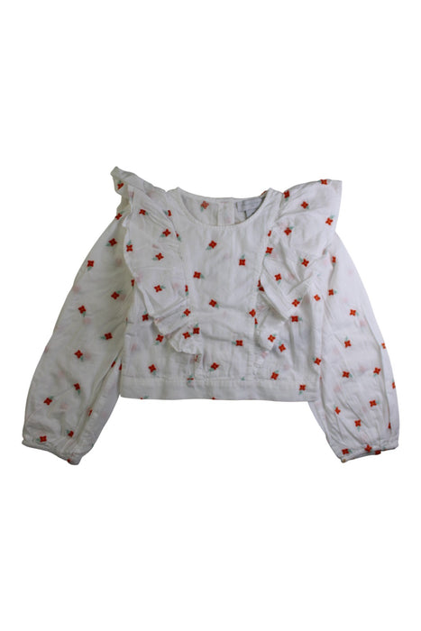 A White Long Sleeve Tops from Stella McCartney in size 6T for girl. (Front View)