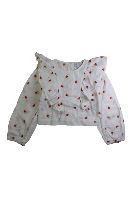 A White Long Sleeve Tops from Stella McCartney in size 6T for girl. (Front View)