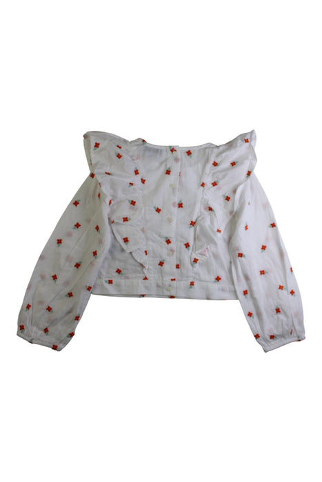 A White Long Sleeve Tops from Stella McCartney in size 6T for girl. (Back View)