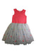 A Pink Sleeveless Dresses from Billieblush in size 6T for girl. (Front View)