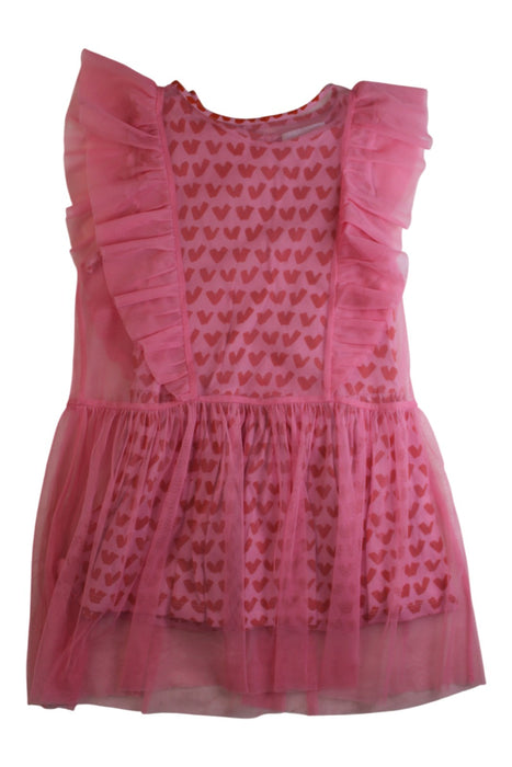 A Pink Sleeveless Dresses from Stella McCartney in size 6T for girl. (Front View)