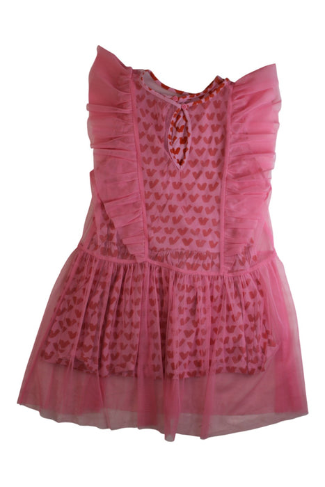 A Pink Sleeveless Dresses from Stella McCartney in size 6T for girl. (Back View)