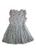 A Multicolour Sleeveless Dresses from Petit Bateau in size 6T for girl. (Back View)