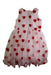 A Red Sleeveless Dresses from Charabia in size 5T for girl. (Back View)