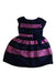 A Pink Short Sleeve Dresses from Charabia in size 4T for girl. (Front View)