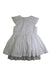 A White Sleeveless Dresses from Petit Bateau in size 6T for girl. (Back View)