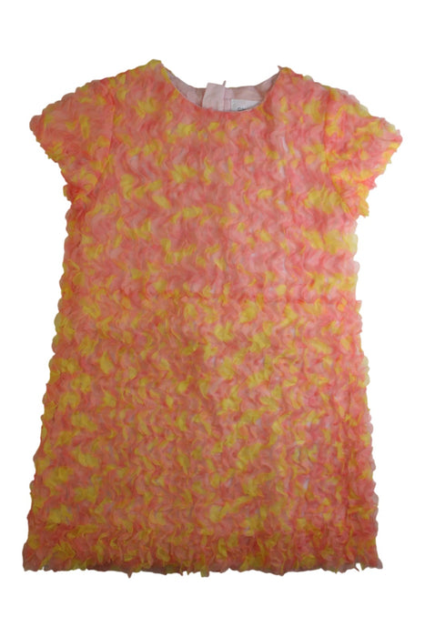 A Pink Short Sleeve Tops from Charabia in size 6T for girl. (Front View)