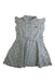 A Blue Sleeveless Dresses from Petit Bateau in size 6T for girl. (Front View)