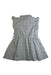A Blue Sleeveless Dresses from Petit Bateau in size 6T for girl. (Back View)