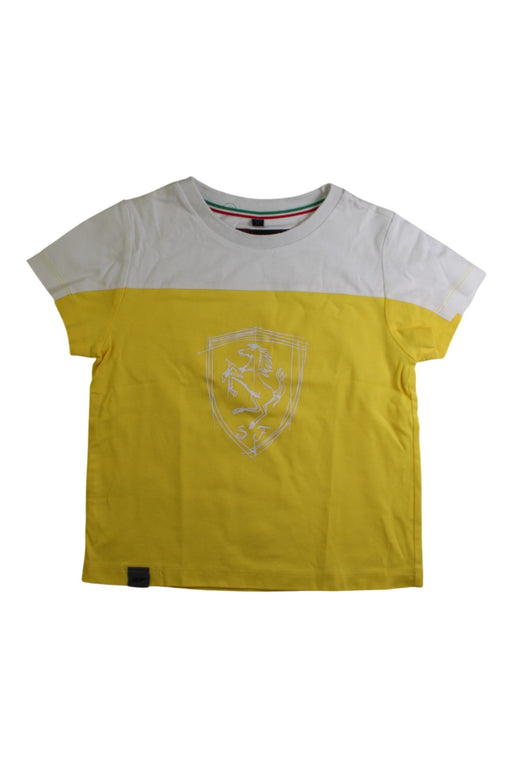 A White Short Sleeve T Shirts from Ferrari in size 18-24M for boy. (Front View)