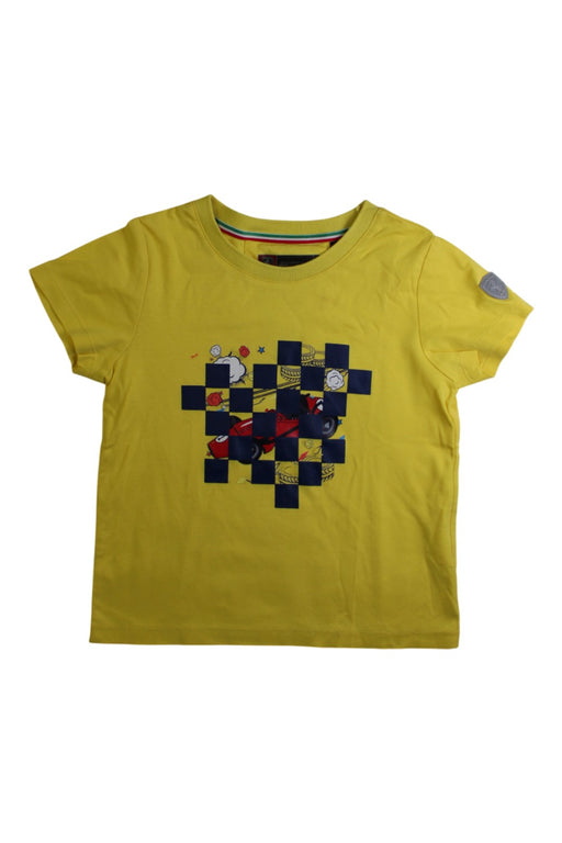 A Yellow Short Sleeve T Shirts from Ferrari in size 18-24M for boy. (Front View)