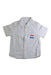 A White Short Sleeve Shirts from Sugarman in size 12-18M for boy. (Front View)