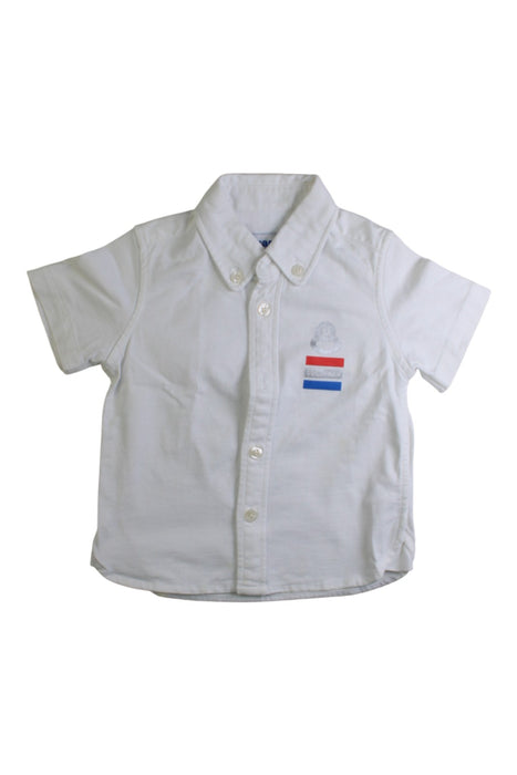 A White Short Sleeve Shirts from Sugarman in size 12-18M for boy. (Front View)