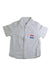 A White Short Sleeve Shirts from Sugarman in size 12-18M for boy. (Front View)